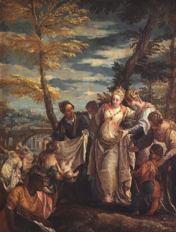  Paolo  Veronese The Finding of Moses-y